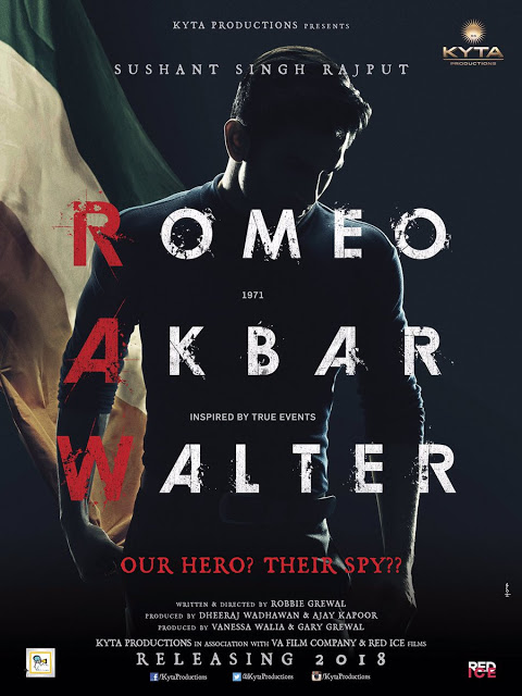 Romeo Akbar Walter - Sushant Singh First Look Posters