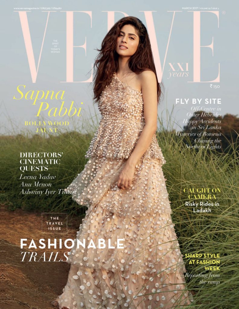 Sapna Pabbi On The Cover Of Verve India Magazine March 2017