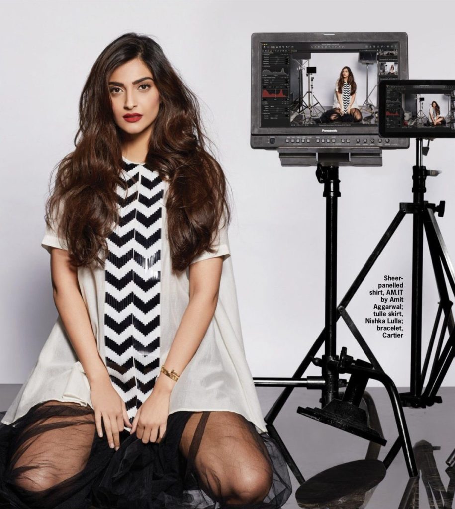Sonam Kapoor Photoshoot For The Cover Of Cosmopolitan India Magazine March