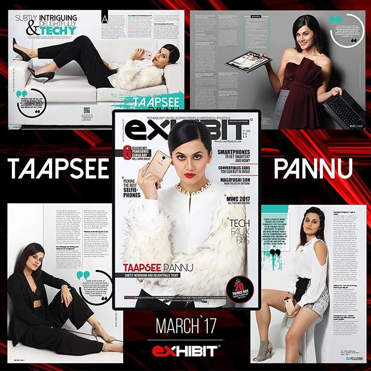 Taapsee Pannu Photoshoot for Exhibit India Magazine March 2017 Image 1
