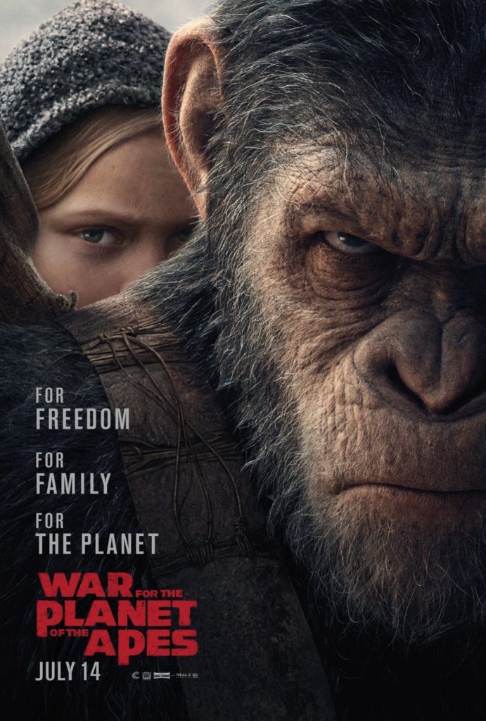 War For The Planet Of The Apes Movie Poster - India Release date 2017